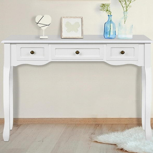 Artiss Hall Console Table Hallway Side Dressing Entry Wooden French Drawer White