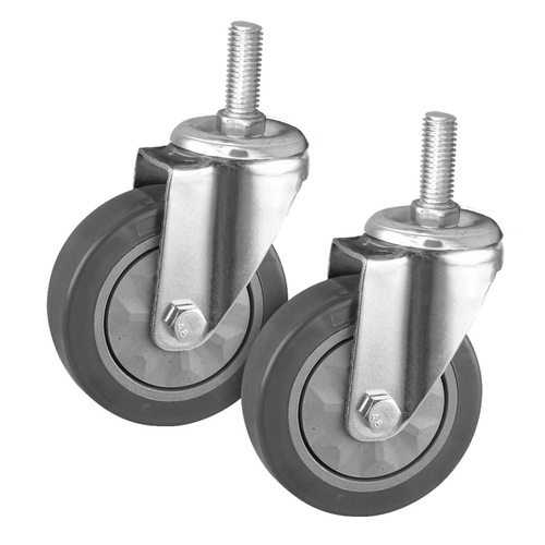 2X 4" Heavy Duty Polyurethane Swivel Castor Wheels