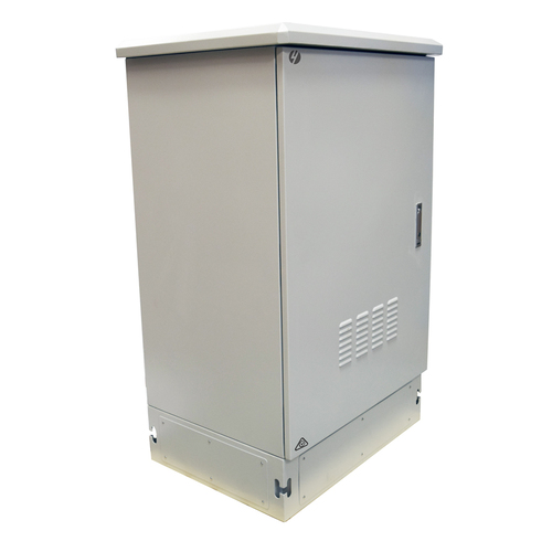 27RU 800mm Wide x 600mm Deep Grey Outdoor Freestanding Ventilated Cabinet. IP45