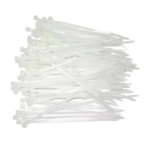 Cable Ties - Nylon 203mm(L) x 4.8mm (W) Natural | Bag of 1000