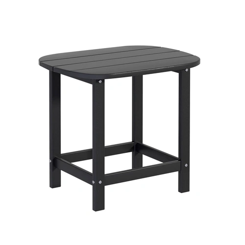 Gardeon Outdoor Coffee Side Table HDPE Desk Patio Furniture Camping Garden Black