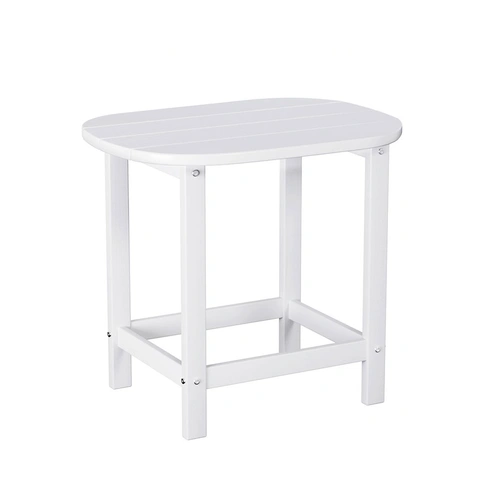 Gardeon Outdoor Coffee Side Table HDPE Desk Patio Furniture Camping Garden White