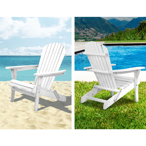 Outdoor Furniture Adirondack Chairs Beach Chair Lounge Wooden Patio Garden
