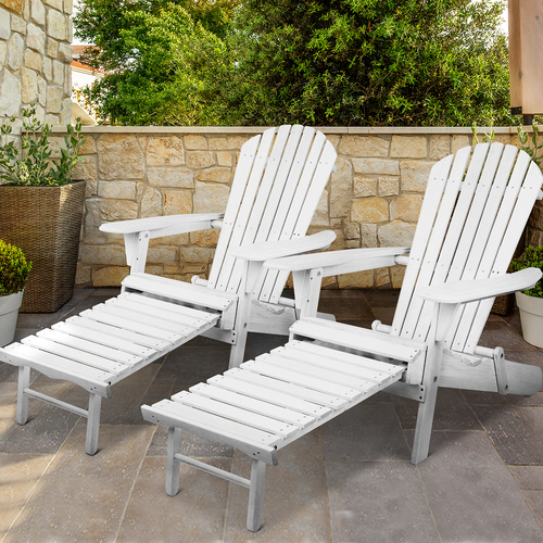 Gardeon Outdoor Sun Lounge Chairs Patio Furniture Lounger Beach Chair Adirondack