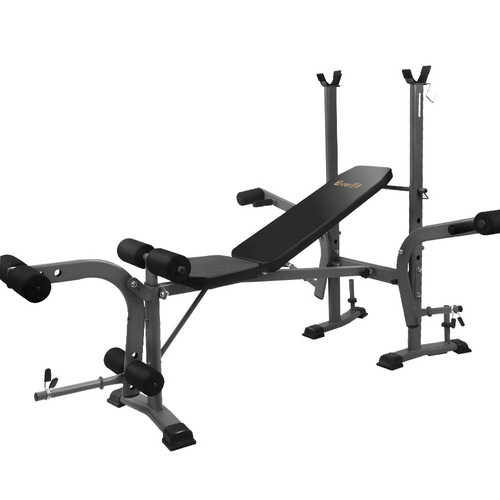 Multi Station Weight Bench Press Fitness Weights Equipment Incline Black