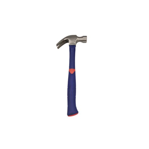CURVED CLAW HAMMER WITH FIBERGLASS HANDLE 20OZ 