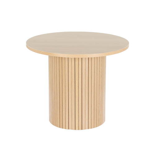 Coffee Table Round Side Table Fluted Base PIIA