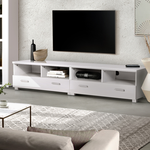 Arroyo TV Stand Entertainment Unit with Drawers - White