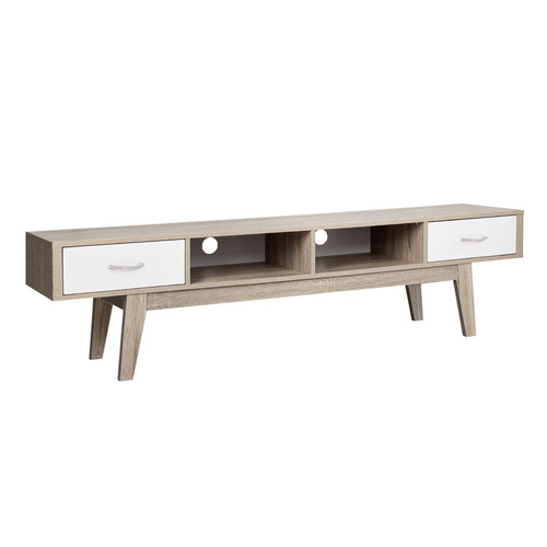 Blunsdon TV Cabinet Entertainment Unit Stand Storage Drawer Scandinavian 180cm Oak