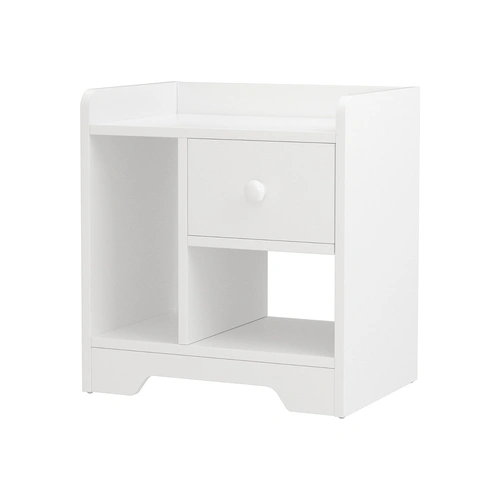 Artiss Bedside Table Drawer Nightstand Side End Table Storage Open Shelf White