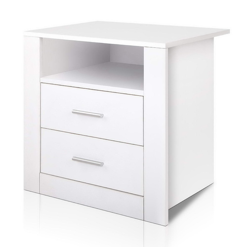 Camillus Bedside Tables Drawers Storage Cabinet Drawers Side Table White