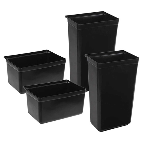 2x Food Trolley Large & Small Utility Cart Waste Storage Bin