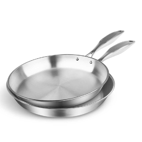 Stainless Steel Fry Pan 22cm 32cm Frying Pan Top Grade Induction Cooking