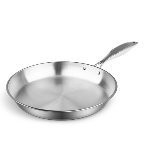 Stainless Steel Fry Pan 24cm Frying Pan Top Grade Induction Cooking FryPan