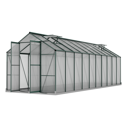 Aluminium Greenhouse Polycarbonate Large Green House Garden 6.3M