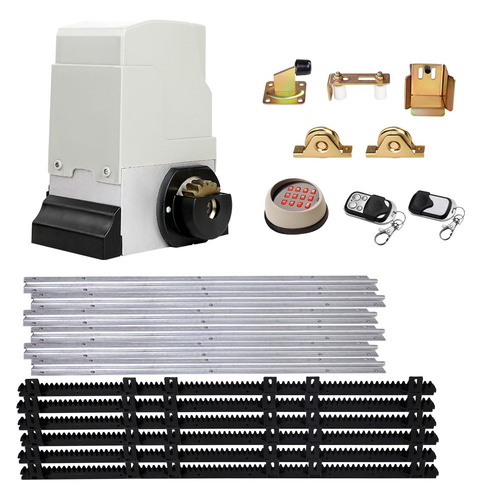 Electric Sliding Gate Opener 1800KG Motor Kit Auto Keypad Remote 6M Rail