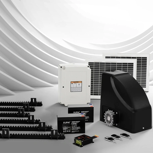 Automatic Sliding Gate Opener Kit 20W Solar Panel Electric 6M 600KG