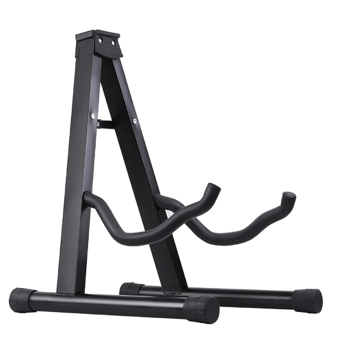 Folding Acoustic Guitar Stand Bass Floor Rack Holder Accessories Pack