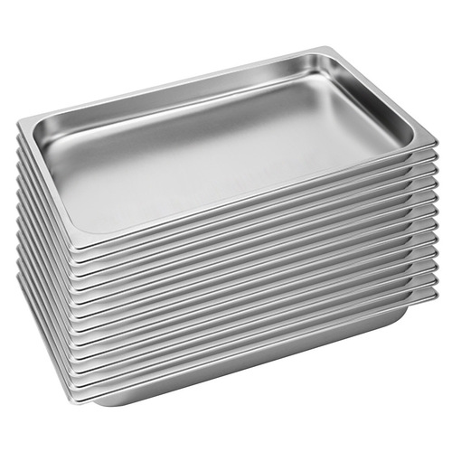  12X Gastronorm GN Pan Full Size 1/1 GN Pan 4cm Deep Stainless Steel Tray