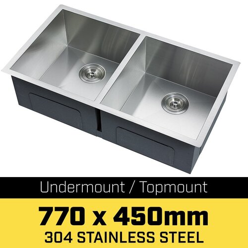 304 Stainless Steel Undermount Topmount Kitchen Laundry Sink