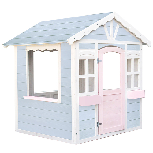 ROVO KIDS Cubby House Wooden Outdoor Playhouse Cottage Play Children Timber.