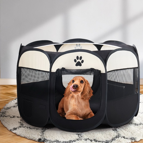 Dog Playpen Pet Playpen Enclosure Crate 8 Panel Play Pen Tent Bag Puppy Fence