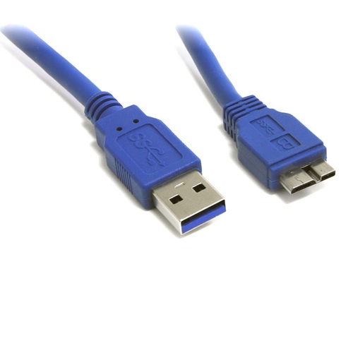 8WARE USB 3.0 Cable A to Micro-USB B Male to Male Blue