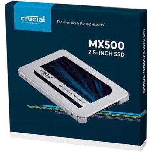 MICRON (CRUCIAL) MX500 2.5\' SATA SSD - 3D TLC 560/510 MB/s 90/95K IOPS Acronis True Image Cloning Software 7mm w/9.5mm Adapter