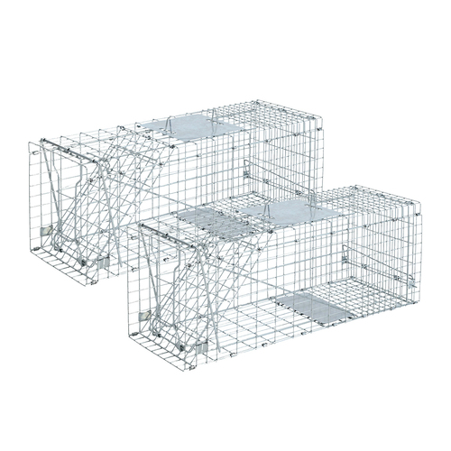 Humane Animal Trap Cage  - Silver