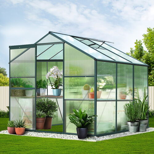 Greenhouse Aluminium Polycarbonate Green House Garden Shed