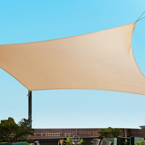 95% UV Sun Shade Sail Cloth Shadecloth Rectangle Heavy Duty Sand Canopy