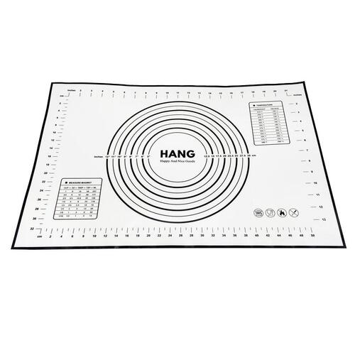 X Large Silicone Pastry Mat Thick Non Stick Baking Mat with Measurement 40*60 cm Fondant Mat Counter Mat Dough Rolling Mat Oven Liner Pie Crust Mat