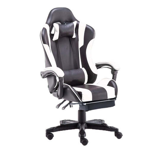 Gaming Chair Office Computer Seating Racing PU Executive Racer Recliner Large