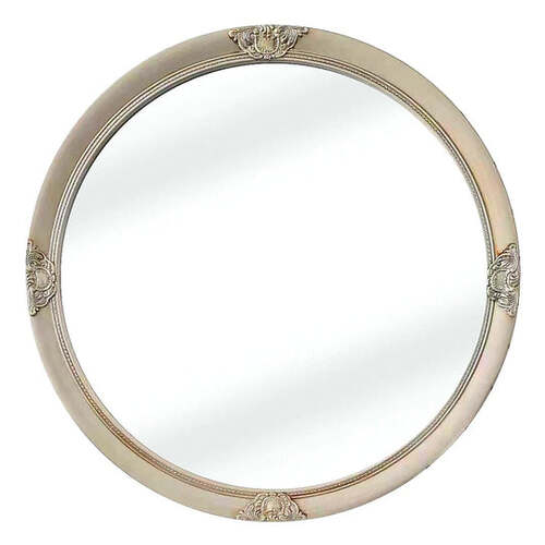 French Provincial Ornate Round Mirror