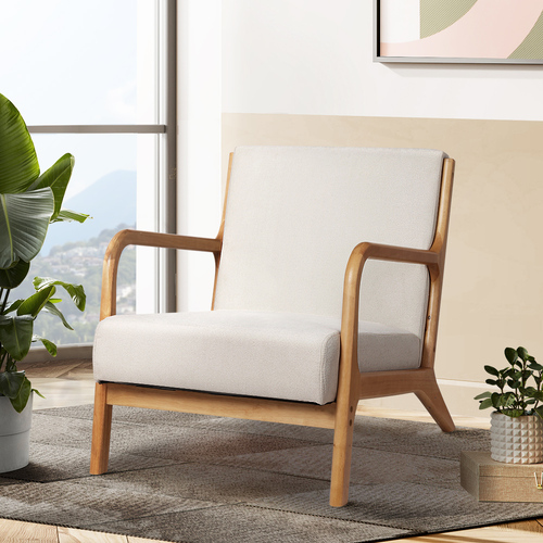 Armchair Lounge Chair Accent Armchairs Couch Sofa Bedroom Wood