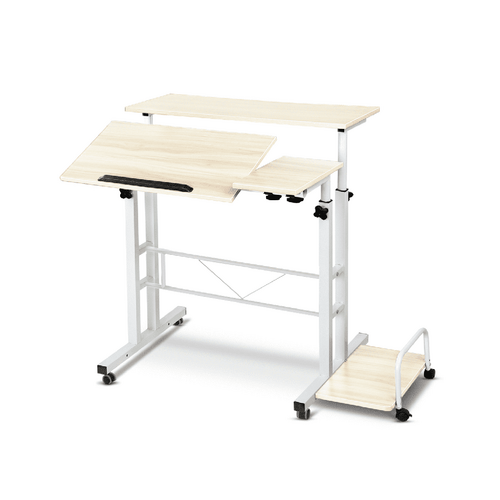Ekkio Mobile Desk Detachable Sideboard