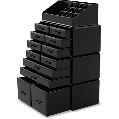 Makeup Cosmetic Organizer Storage with 12 Drawers Display Boxes 