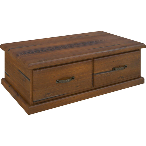 Lamp Table Solid Pine Wood Coffee Side Desk Sofa End - Dark Brown