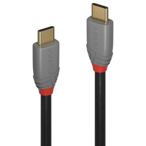 LINDY USB C 5A PD Cable Anthra Line