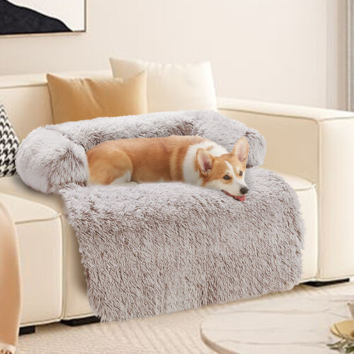 PawFriends Pet Sofa Bed Dog Calming Sofa Cover Protector Cushion Plush Mat
