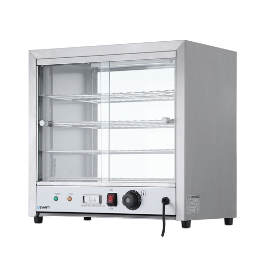Commercial Food Warmer Pie Hot Display Showcase Cabinet Stainless Steel