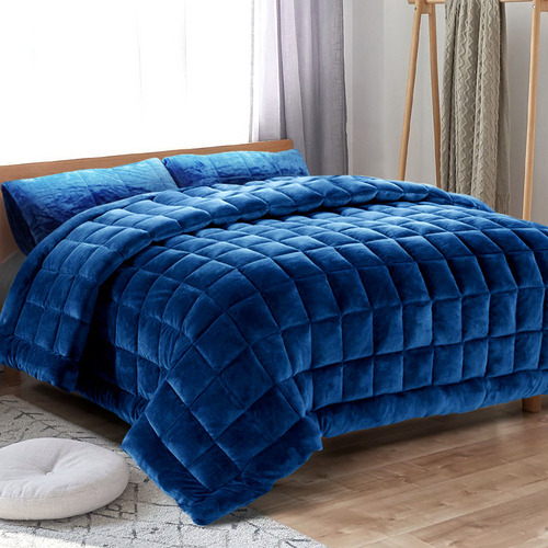 Bedding Faux Mink Quilt Teal