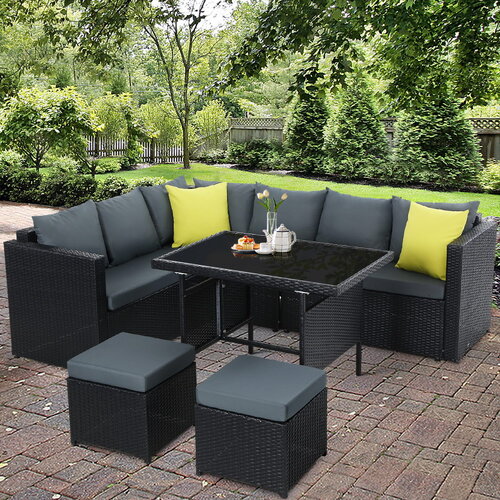 Outdoor Furniture Patio Set Dining Sofa Table Chair Lounge Wicker Garden