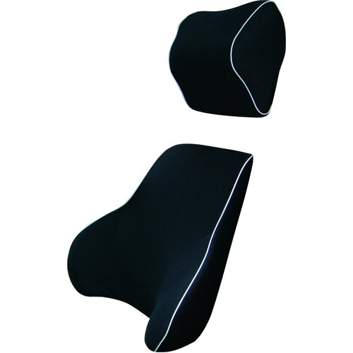 Memory Foam Lumbar Back & Neck Pillow Support Back Cushion Office Car Seat
