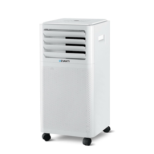 Portable Air Conditioner Cooling Mobile Fan Cooler Dehumidifier White