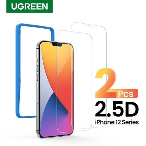 UGREEN 20336 2.5D Full Cover HD Screen Tempered Protective Film for iPhone 12(Twin Pack)