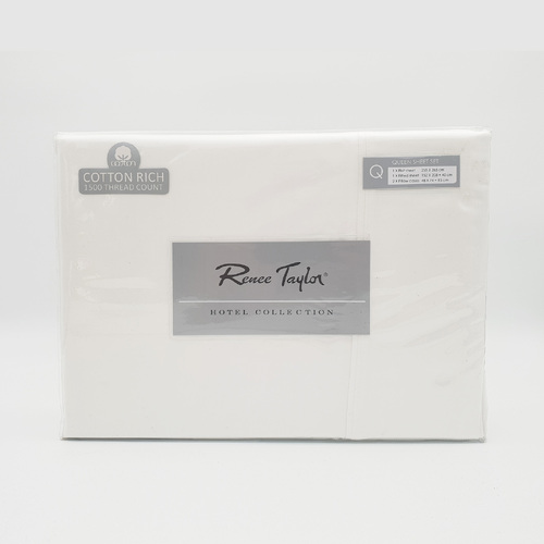 1500 Thread Count Pure Soft Cotton Blend Flat & Fitted Sheet Set