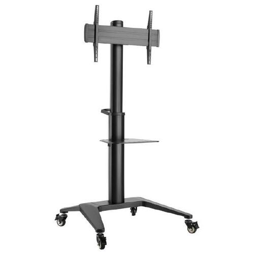 Atdec mobile TV Cart - AD-TVC-70A-B - Supports Up to 70" &amp 70kg - Adjustable height