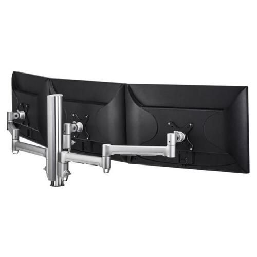 Atdec AWM Triple monitor arm solution - 710mm &amp 130mm articulating arms - 400mm post - bolt