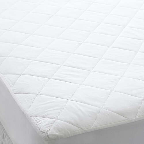 Dreamaker Thermaloft Cotton Covered Fitted Mattress Protector Bed